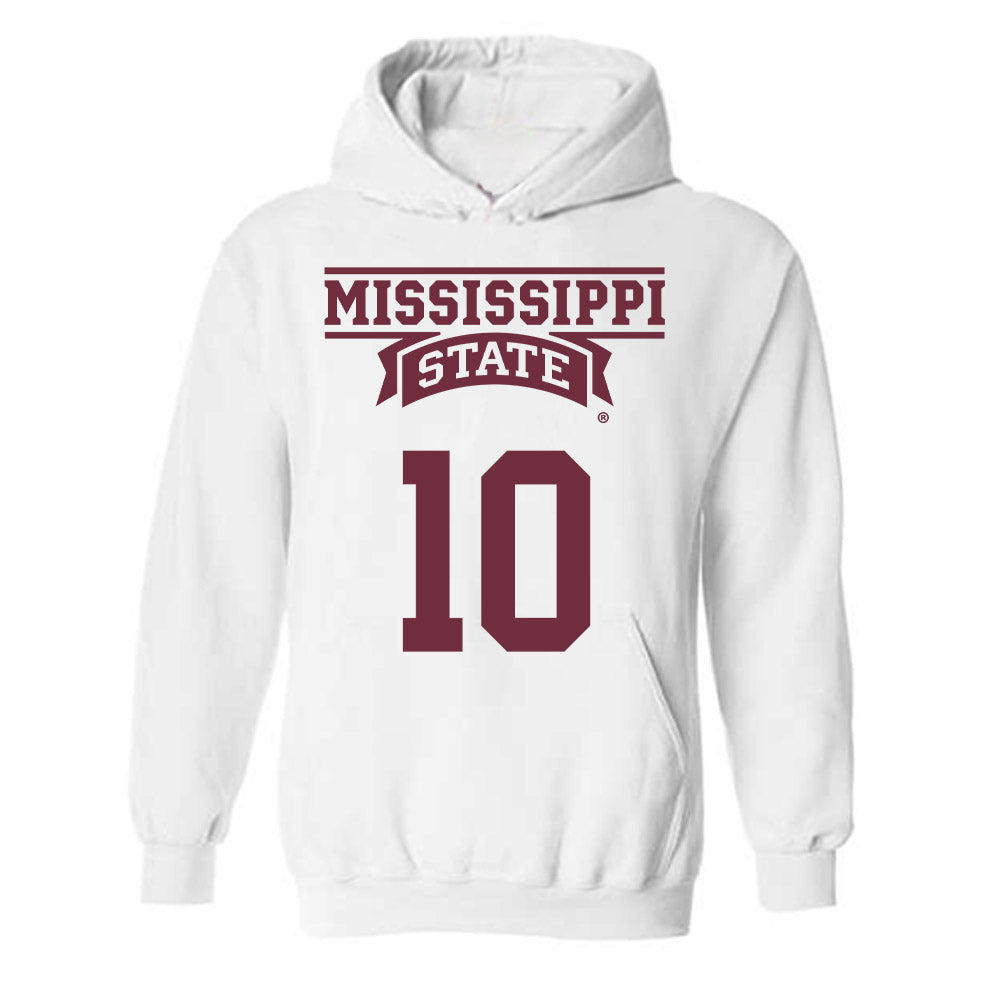 Mississippi State - NCAA Men's Basketball : Jayden Epps - Classic Shersey Hooded Sweatshirt-0