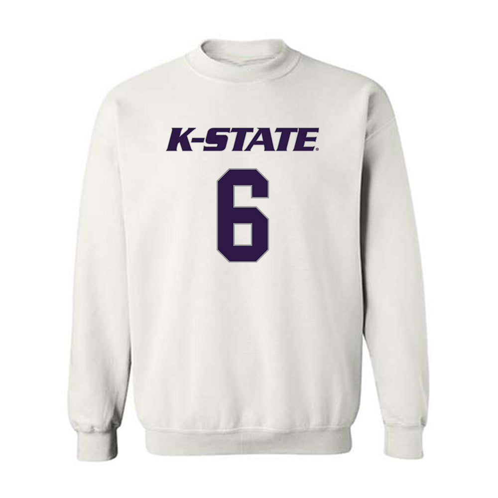 Kansas State - NCAA Men's Basketball : Marcus Johnson - Classic Shersey Crewneck Sweatshirt-0