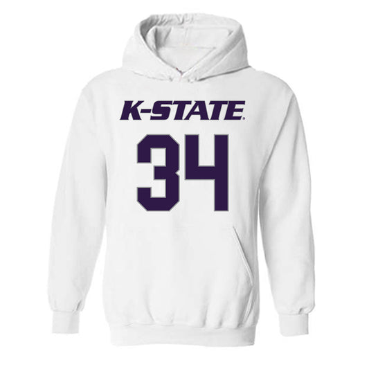 Kansas State - NCAA Men's Basketball : Nate Johnson - Classic Shersey Hooded Sweatshirt-0
