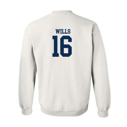 West Virginia - NCAA Baseball : Brock Wills - Classic Shersey Crewneck Sweatshirt-1