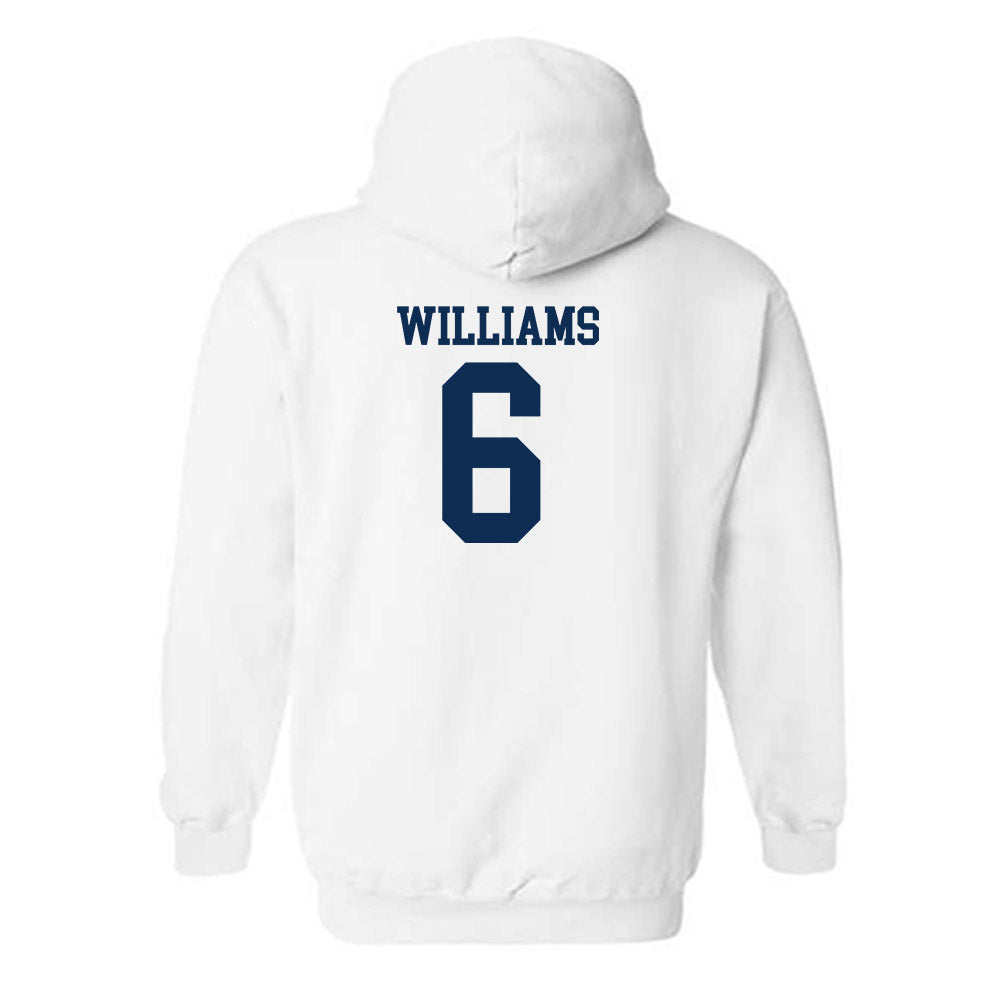 West Virginia - NCAA Football : DaMare Williams - Classic Shersey Hooded Sweatshirt-1