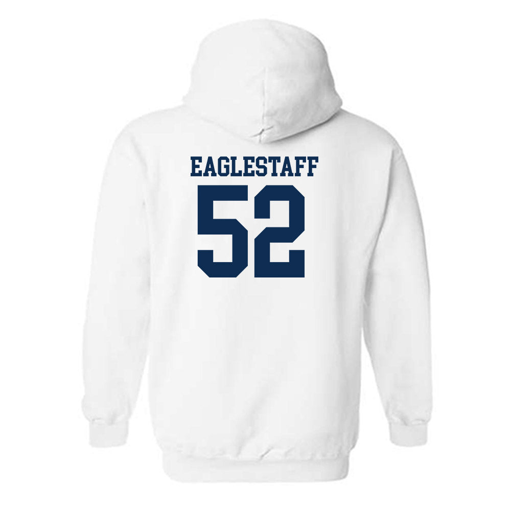 West Virginia - NCAA Men's Basketball : Treysen Eaglestaff - Classic Shersey Hooded Sweatshirt-1