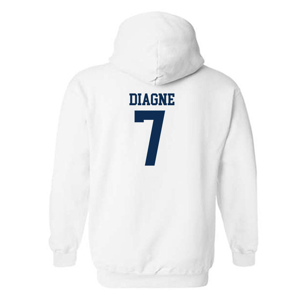 West Virginia - NCAA Football : Chams Diagne - Classic Shersey Hooded Sweatshirt-1