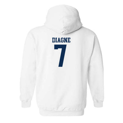 West Virginia - NCAA Football : Chams Diagne - Classic Shersey Hooded Sweatshirt-1