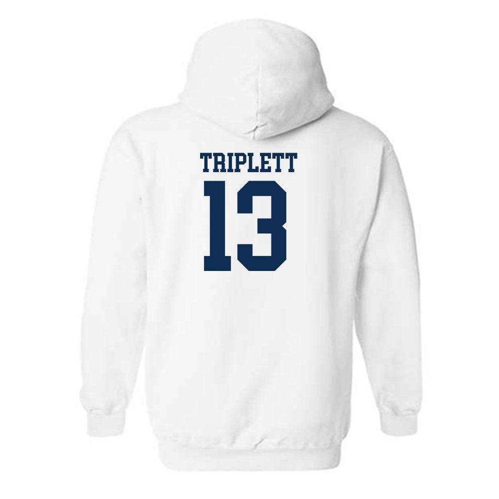 West Virginia - NCAA Football : Kedrick Triplett - Classic Shersey Hooded Sweatshirt-1