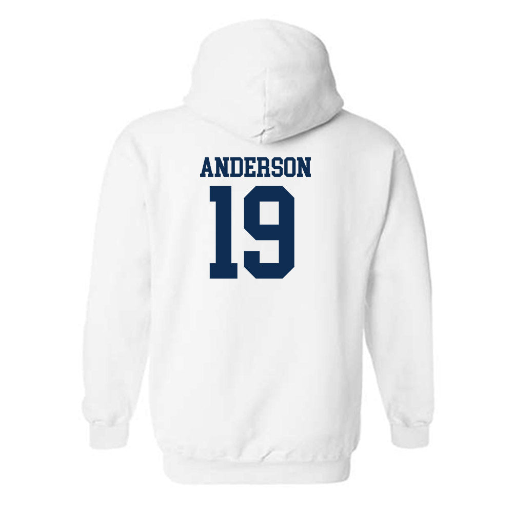 West Virginia - NCAA Football : Max Anderson - Classic Shersey Hooded Sweatshirt-1