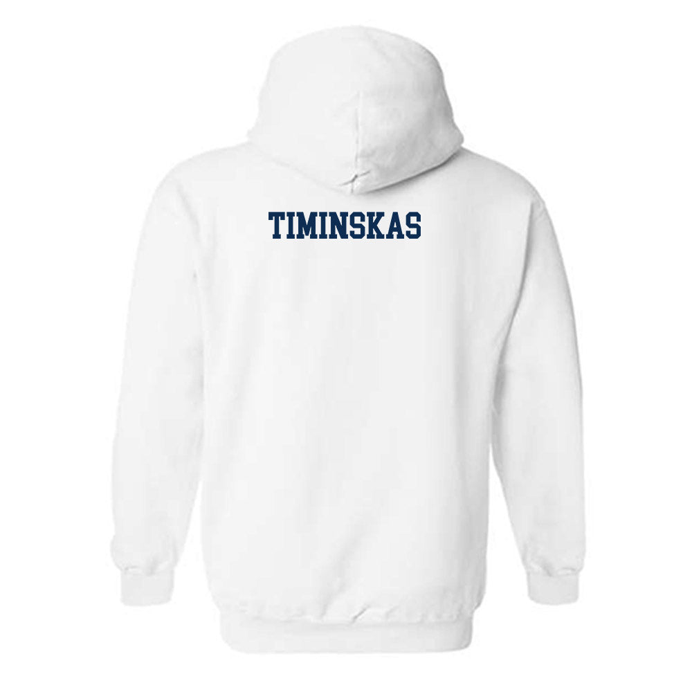West Virginia - NCAA Men's Swimming & Diving : Deividas Timinskas - Classic Shersey Hooded Sweatshirt-1