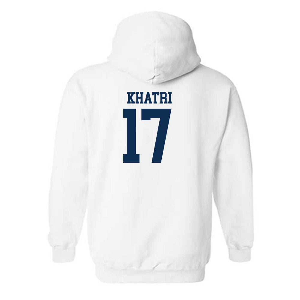 West Virginia - NCAA Football : Miles Khatri - Classic Shersey Hooded Sweatshirt-1