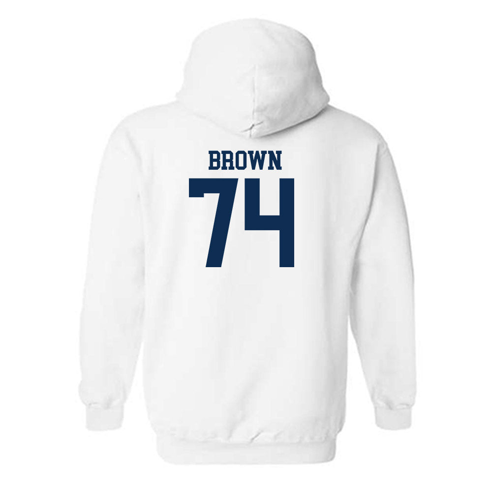 West Virginia - NCAA Football : Kevin Brown - Classic Shersey Hooded Sweatshirt-1