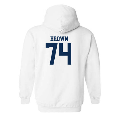 West Virginia - NCAA Football : Kevin Brown - Classic Shersey Hooded Sweatshirt-1