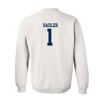 West Virginia - NCAA Men's Basketball : Miles Sadler - Classic Shersey Crewneck Sweatshirt-1
