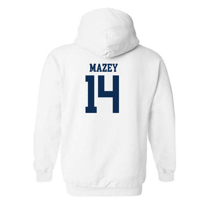 West Virginia - NCAA Baseball : Weston Mazey - Classic Shersey Hooded Sweatshirt-1
