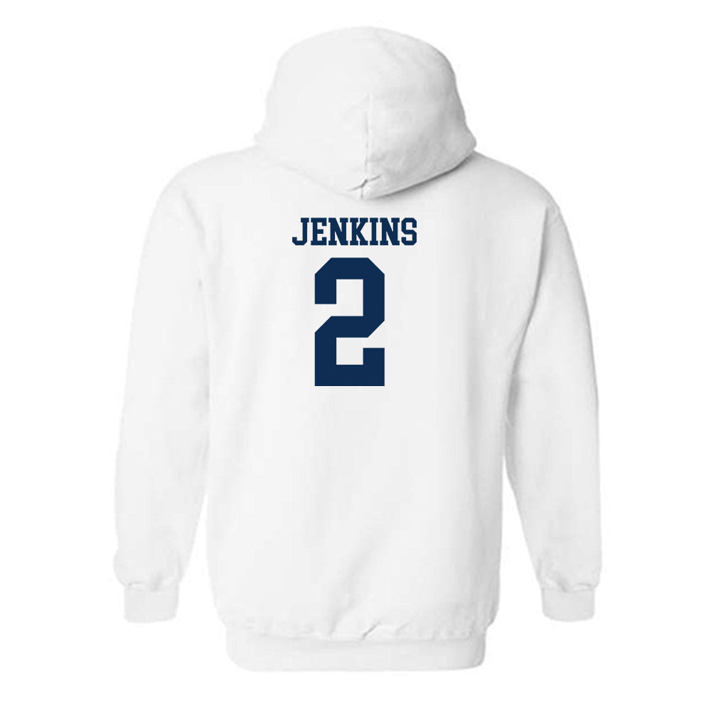 West Virginia - NCAA Men's Basketball : Amir Jenkins - Classic Shersey Hooded Sweatshirt-1