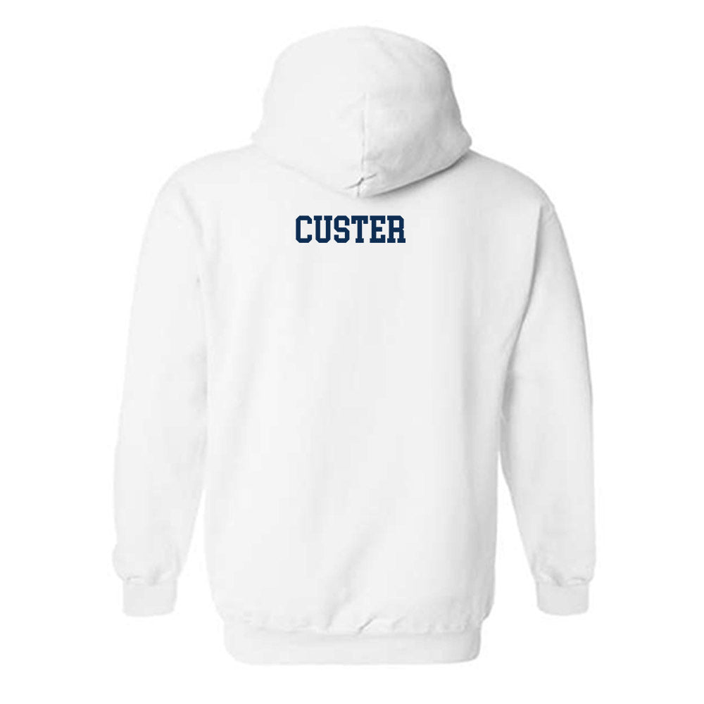 West Virginia - NCAA Women's Track & Field : Aubrie Custer - Hooded Sweatshirt Classic Shersey