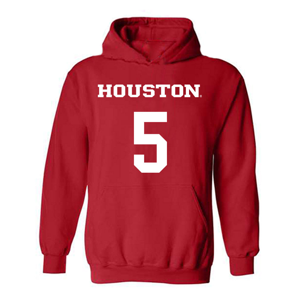 Houston - NCAA Men's Basketball : Chris Cenac Jr. - Classic Shersey Hooded Sweatshirt-0
