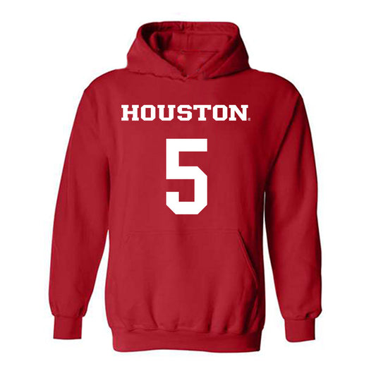 Houston - NCAA Men's Basketball : Chris Cenac Jr. - Classic Shersey Hooded Sweatshirt-0