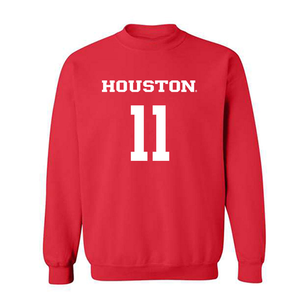Houston - NCAA Women's Basketball : Justice Carlton - Classic Shersey Crewneck Sweatshirt-0
