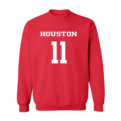 Houston - NCAA Women's Basketball : Justice Carlton - Classic Shersey Crewneck Sweatshirt-0