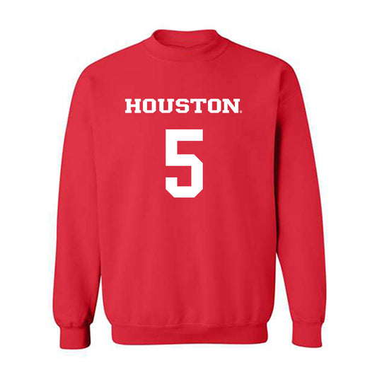 Houston - NCAA Men's Basketball : Chris Cenac Jr. - Classic Shersey Crewneck Sweatshirt-0