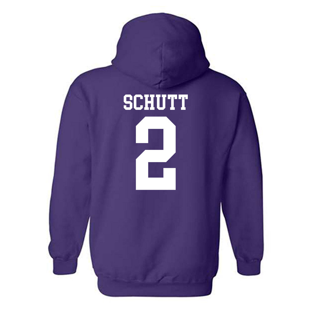 Kansas State - NCAA Men's Basketball : Jaden Schutt - Classic Shersey Hooded Sweatshirt-1