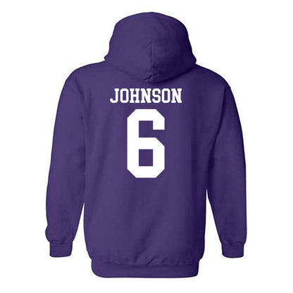 Kansas State - NCAA Men's Basketball : Marcus Johnson - Classic Shersey Hooded Sweatshirt-1