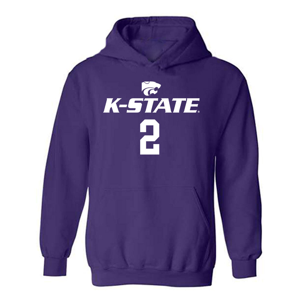 Kansas State - NCAA Men's Basketball : Jaden Schutt - Classic Shersey Hooded Sweatshirt-0
