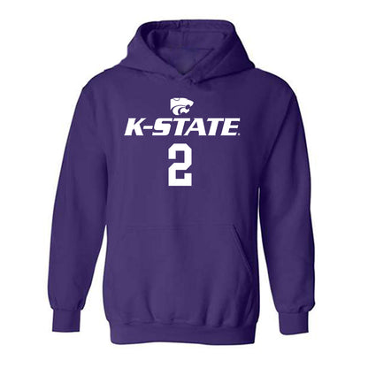 Kansas State - NCAA Men's Basketball : Jaden Schutt - Classic Shersey Hooded Sweatshirt-0
