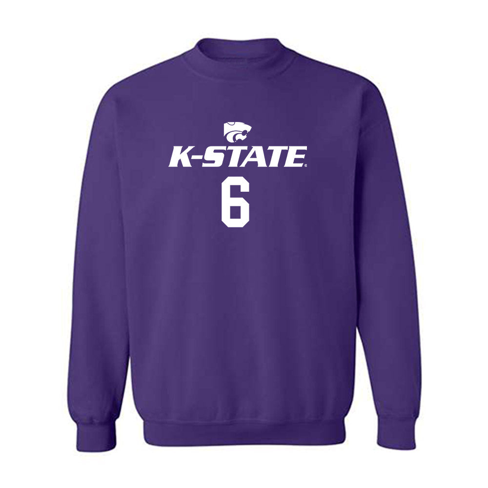 Kansas State - NCAA Men's Basketball : Marcus Johnson - Classic Shersey Crewneck Sweatshirt-0