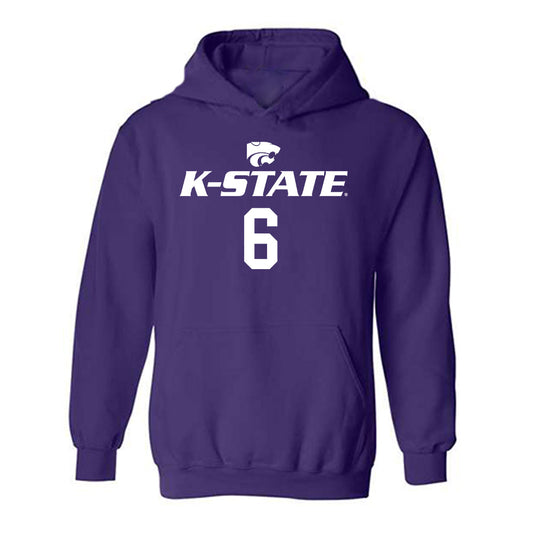 Kansas State - NCAA Men's Basketball : Brock Vice - Classic Shersey Hooded Sweatshirt-0
