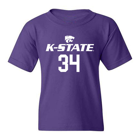 Kansas State - NCAA Men's Basketball : Nate Johnson - Classic Shersey Youth T-Shirt-0