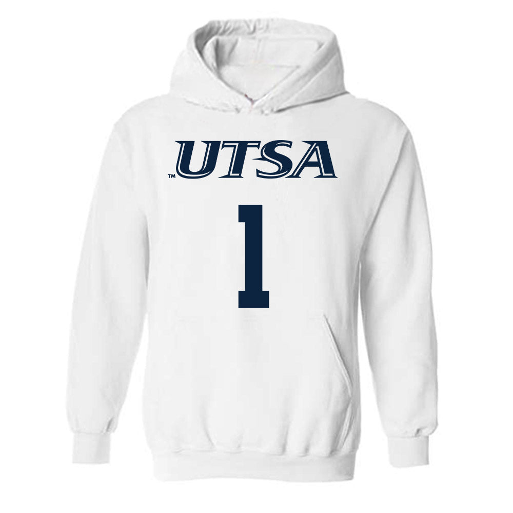 UTSA - NCAA Men's Basketball : Amir Spears - Sports Shersey Hooded Sweatshirt-0