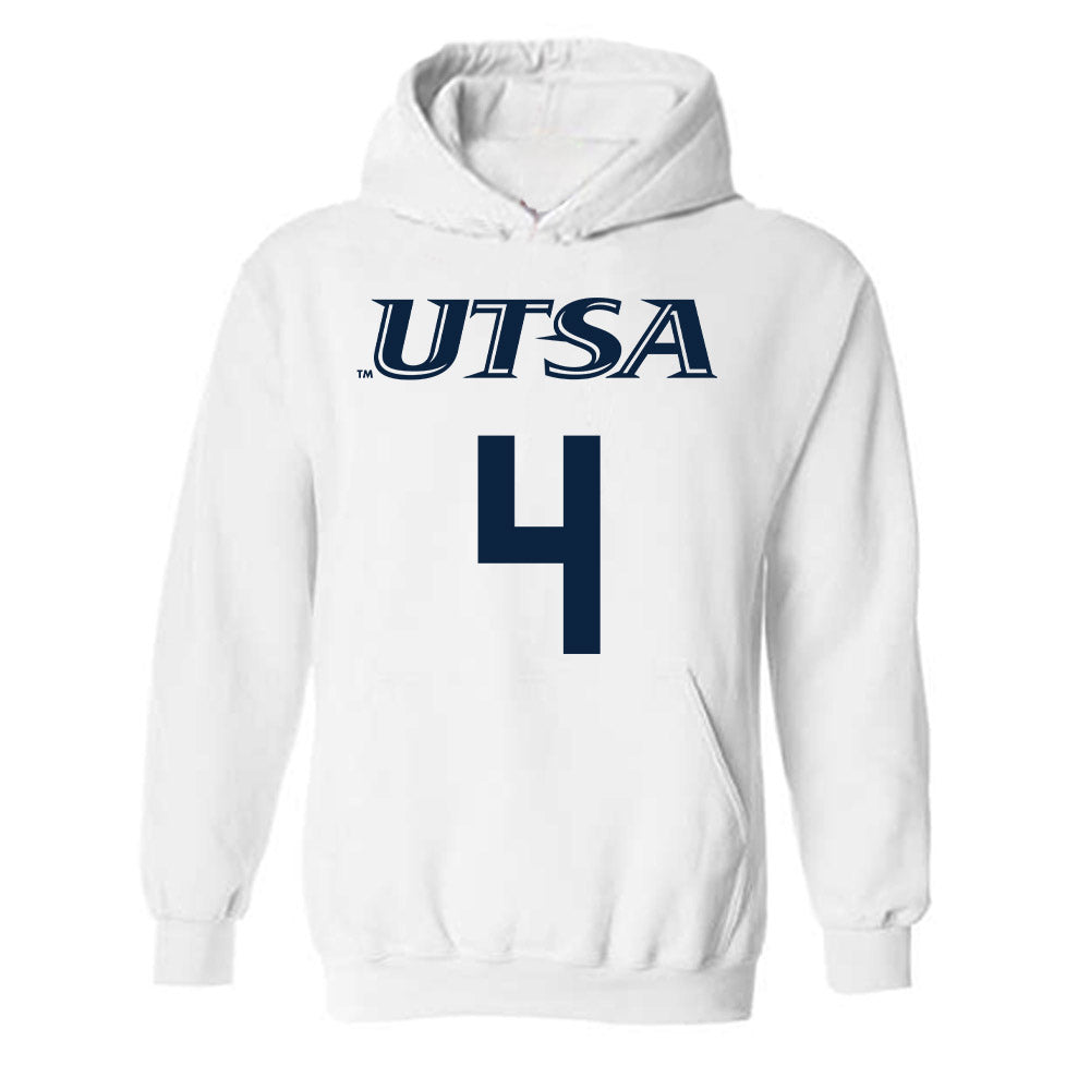 UTSA - NCAA Men's Basketball : Brent Moss - Sports Shersey Hooded Sweatshirt-0