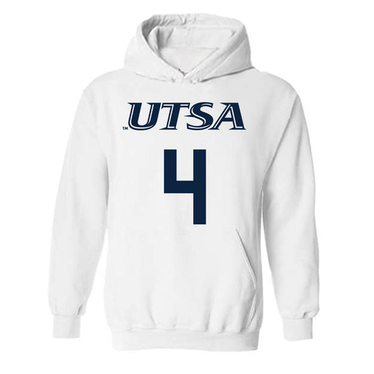 UTSA - NCAA Men's Basketball : Brent Moss - Sports Shersey Hooded Sweatshirt-0