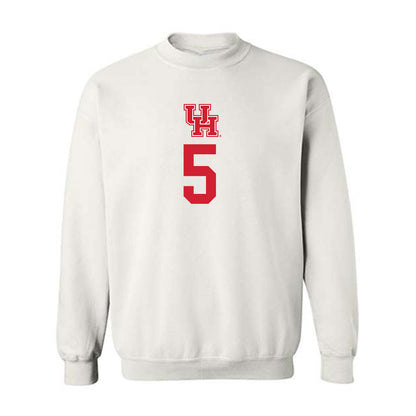 Houston - NCAA Men's Basketball : Chris Cenac Jr. - Classic Shersey Crewneck Sweatshirt-0