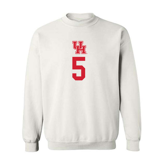 Houston - NCAA Men's Basketball : Chris Cenac Jr. - Classic Shersey Crewneck Sweatshirt-0
