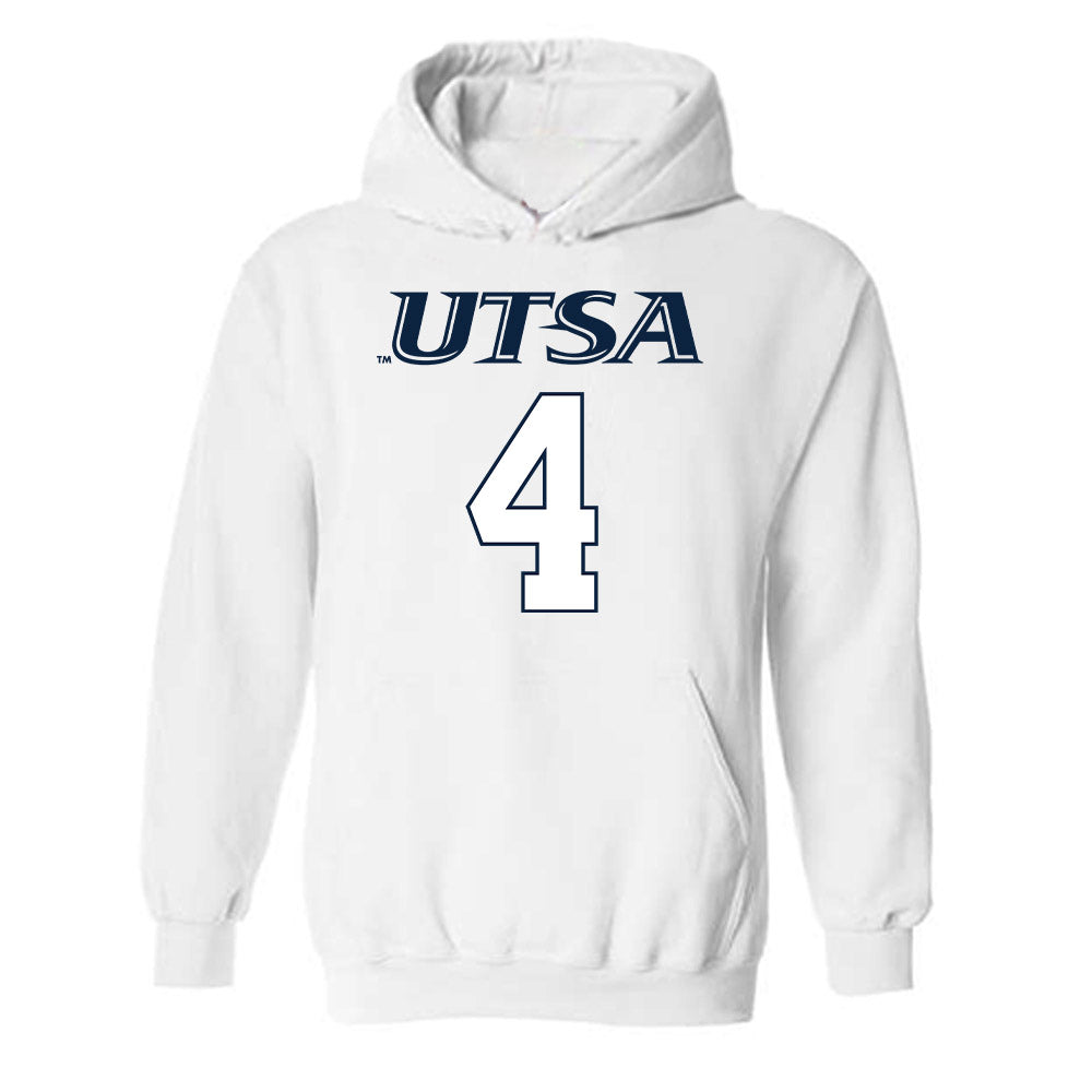 UTSA - NCAA Men's Basketball : Brent Moss - Sports Shersey Hooded Sweatshirt-0