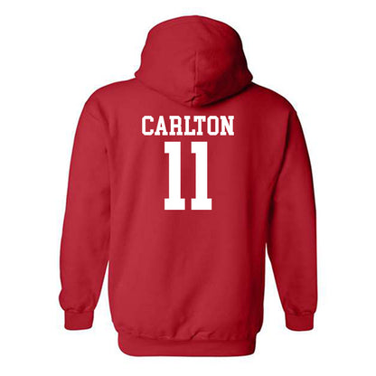 Houston - NCAA Women's Basketball : Justice Carlton - Classic Shersey Hooded Sweatshirt-1