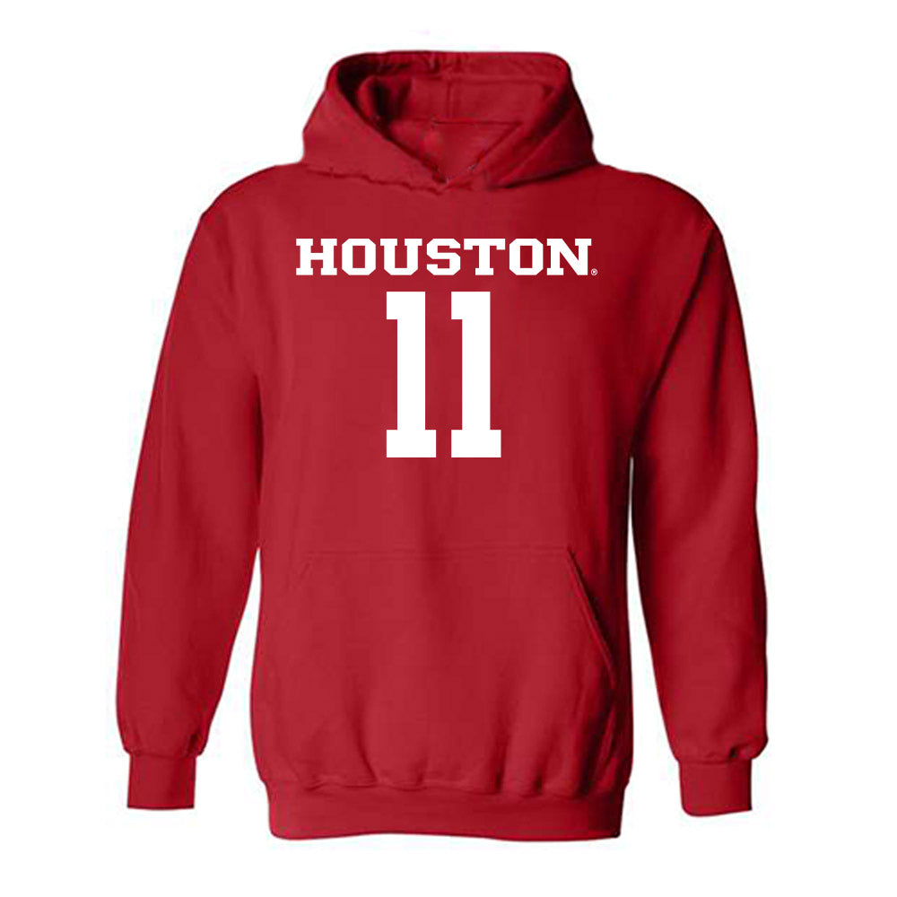 Houston - NCAA Women's Basketball : Justice Carlton - Classic Shersey Hooded Sweatshirt-0