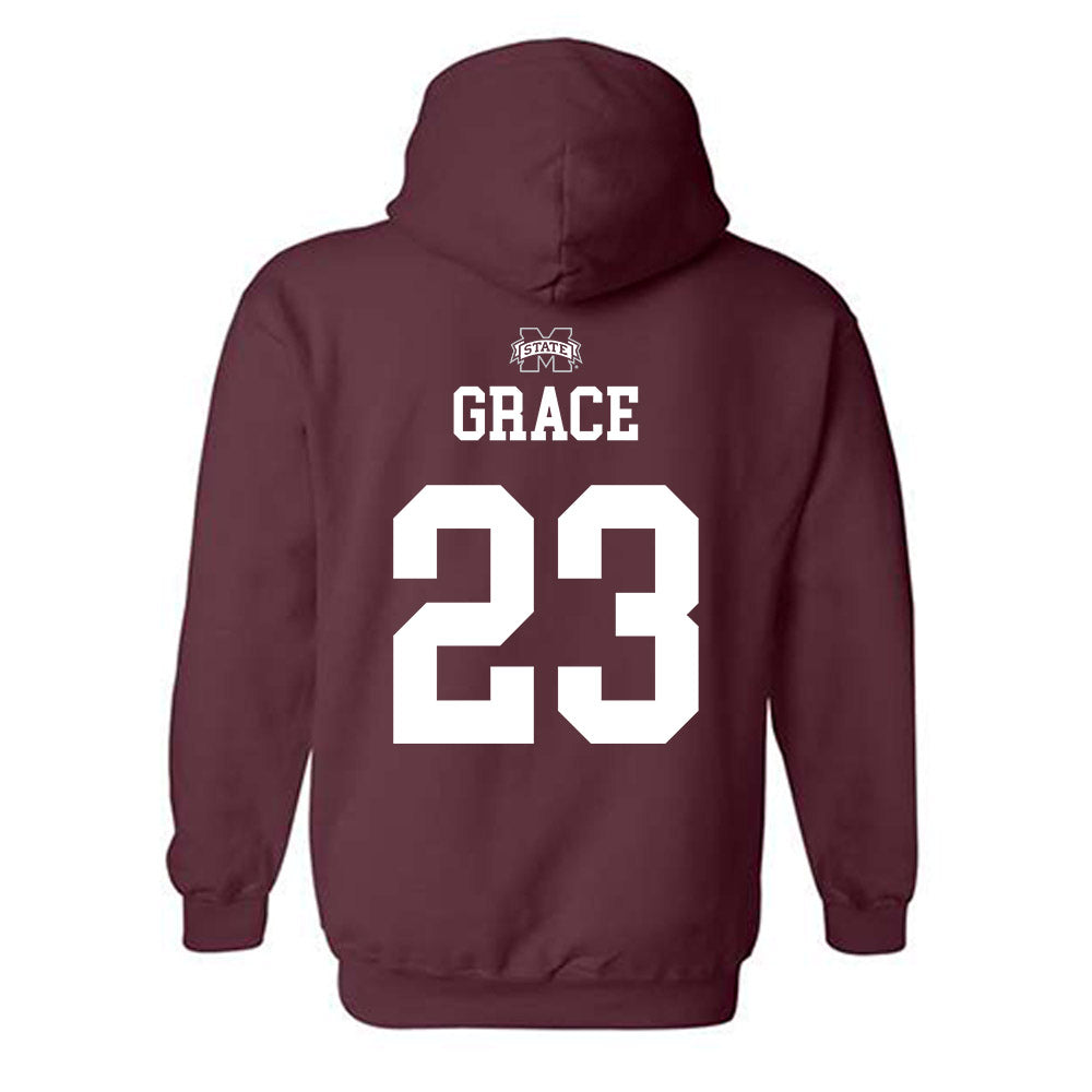 Mississippi State - NCAA Men's Basketball : King Grace - Sports Shersey Hooded Sweatshirt-1