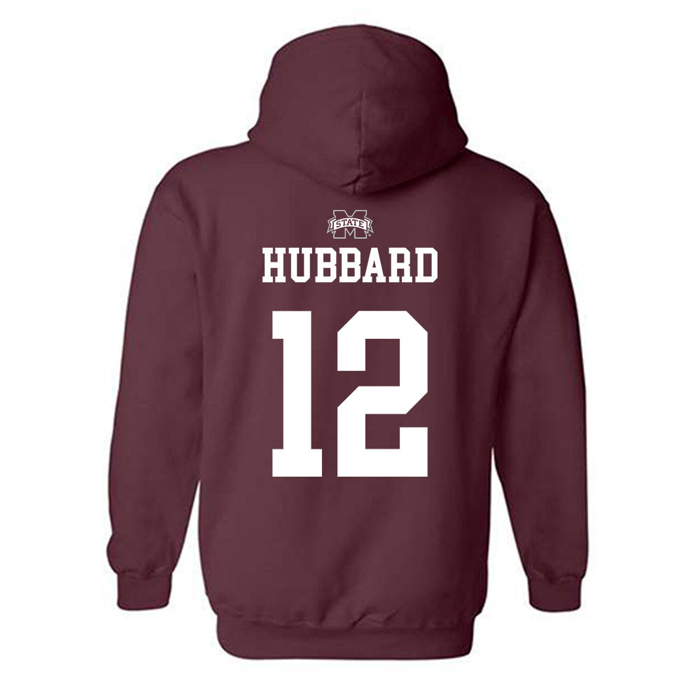 Mississippi State - NCAA Men's Basketball : Josh Hubbard - Sports Shersey Hooded Sweatshirt-1