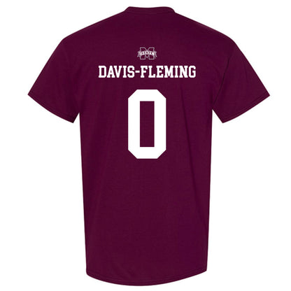 Mississippi State - NCAA Men's Basketball : Jamarion Davis-Fleming - Sports Shersey T-Shirt-1
