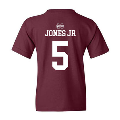 Mississippi State - NCAA Men's Basketball : Shawn Jones jr - Sports Shersey Youth T-Shirt-1