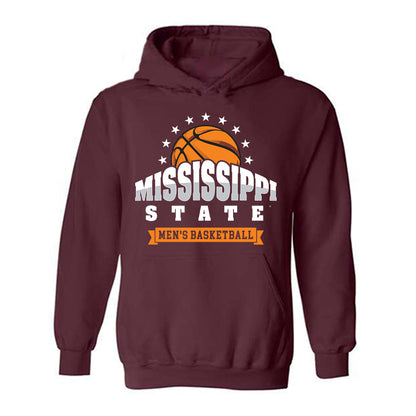 Mississippi State - NCAA Men's Basketball : Thomas Bassong - Sports Shersey Hooded Sweatshirt-0