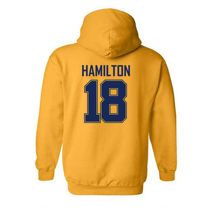 Marquette - NCAA Men's Basketball : Caedin Hamilton - Sports Shersey Hooded Sweatshirt-1