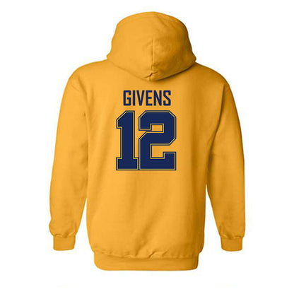Marquette - NCAA Women's Basketball : Mackenzie Givens - Sports Shersey Hooded Sweatshirt-1