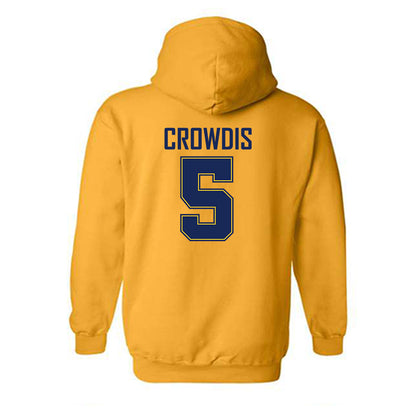 Marquette - NCAA Men's Basketball : Colton Crowdis - Sports Shersey Hooded Sweatshirt-1