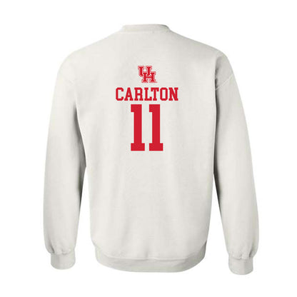 Houston - NCAA Women's Basketball : Justice Carlton - Sports Shersey Crewneck Sweatshirt-1