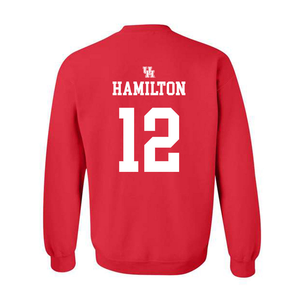 Houston - NCAA Women's Basketball : Kaelyn Hamilton - Sports Shersey Crewneck Sweatshirt-1