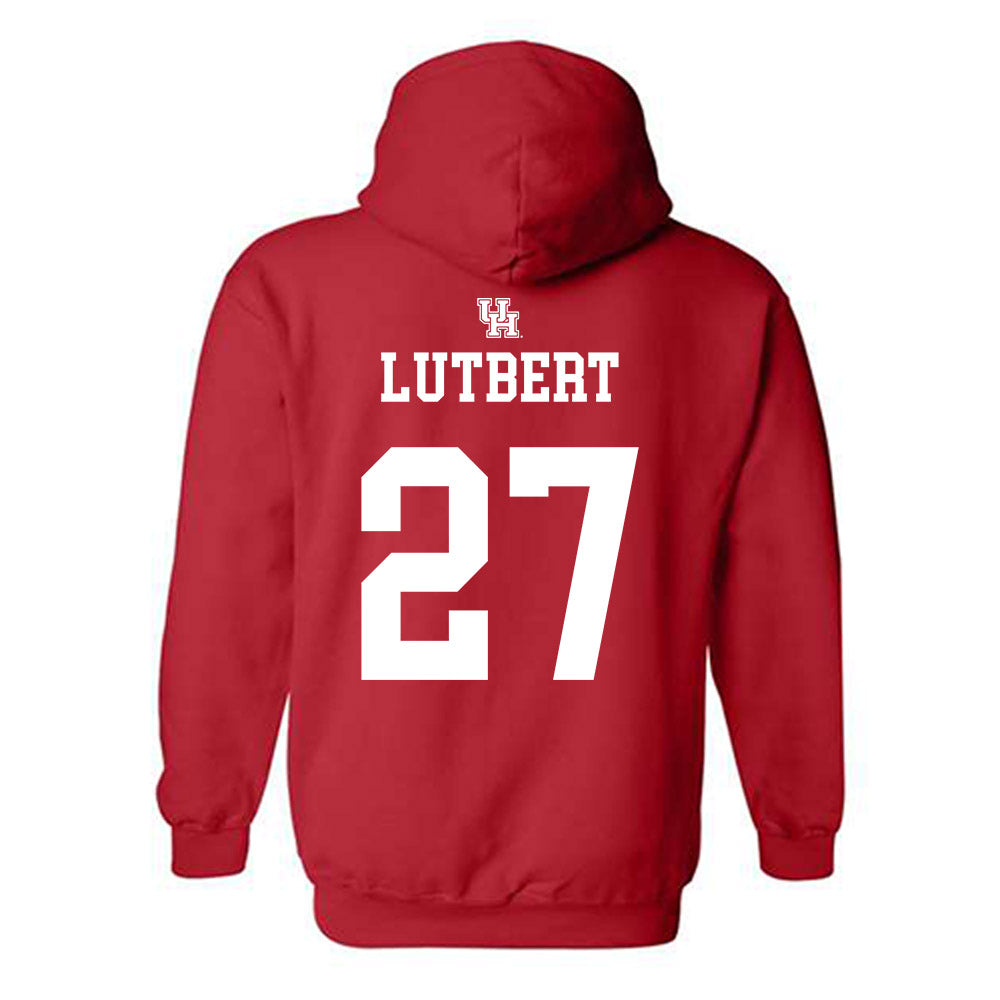 Houston - NCAA Women's Basketball : Elodie Lutbert - Sports Shersey Hooded Sweatshirt-1