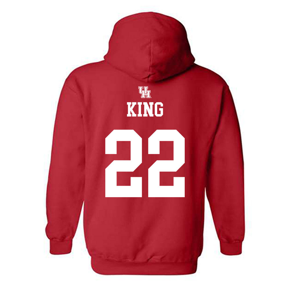 Houston - NCAA Women's Basketball : Kayla King - Sports Shersey Hooded Sweatshirt-1